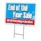 Signmission End Of Year Sale 50% Yard Sign & Stake outdoor plastic coroplast window, C-1216 End Of Year Sale 50% C-1216 End Of  Year Sale 50% - alternate 1